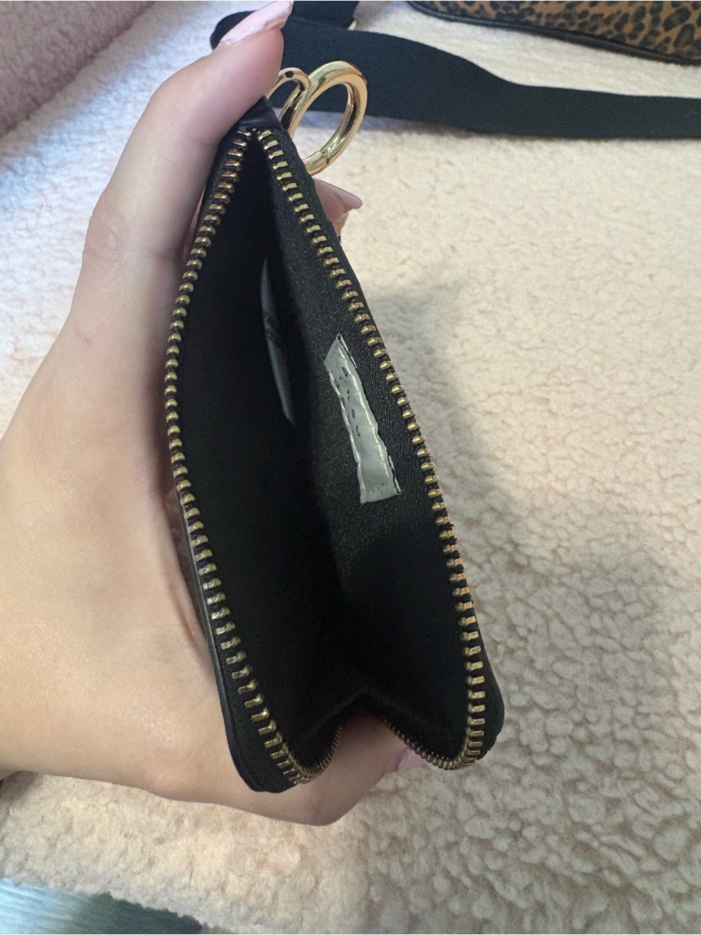 Leopard Print Crossbody Black Trim - Picture 8 of 8
